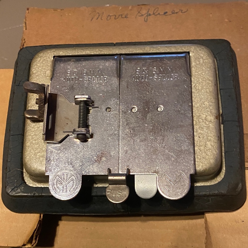 Vintage Moore 8mm & 16mm Auto-Splice Movie Film Splicer Editor Tool
